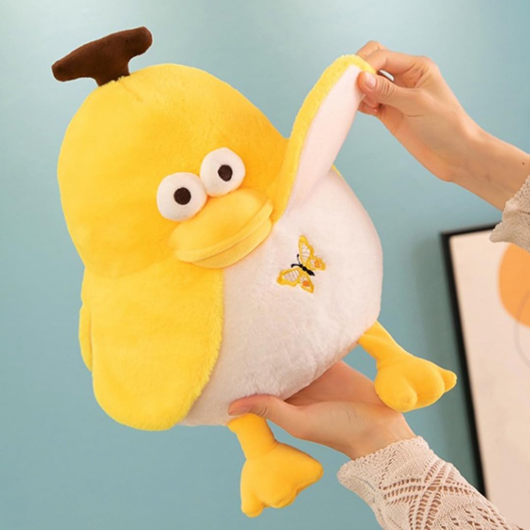Amazon.co.jp: アヒル ぬいぐるみ 黄色 動物 バナナダック おもしろい